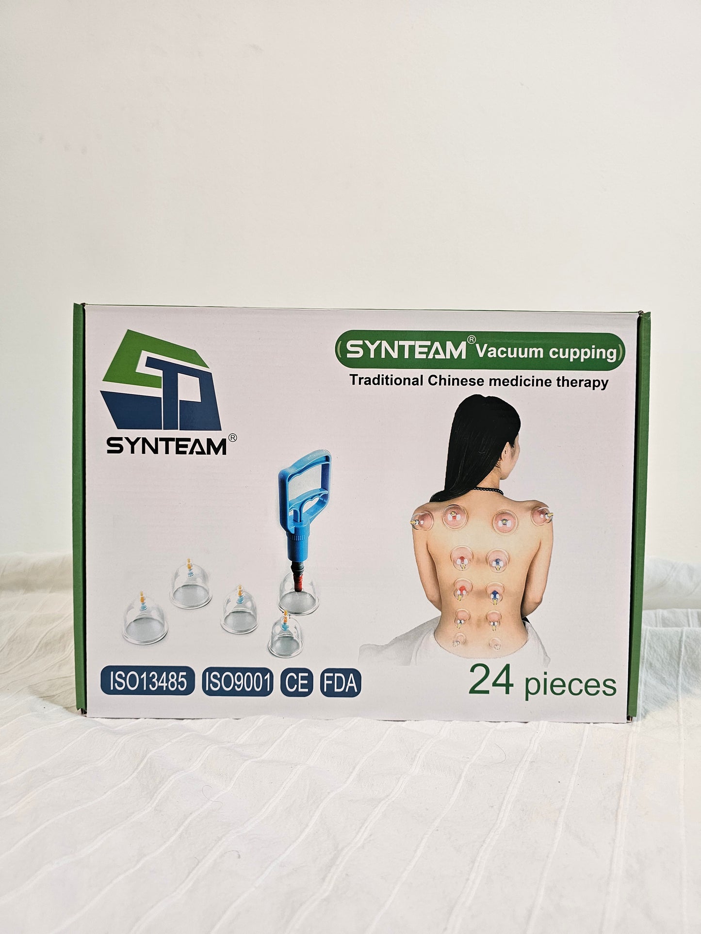 Schröpfset 24 teilig aus dem Faszienchannel, mit Anleitungsheft und Ölschaber für Gua-Sha